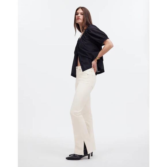 Madewell Petite Kick Out Full-Length Jeans Vintage Canvas P31 NWT - Picture 2 of 5